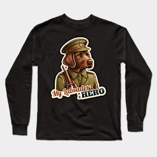 Labrador Retriever soldier Long Sleeve T-Shirt